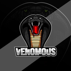 Poster - Venomous mascot logo design