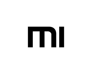 Mi im letter logo design vector template