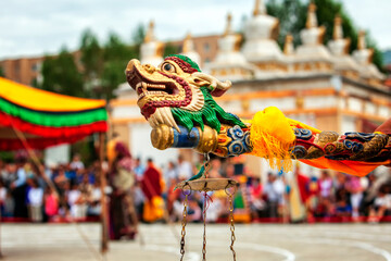 The Mongolian tsam dances have an important artistical side