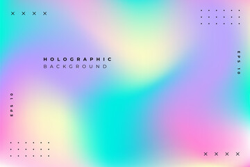 Wall Mural - colorful holographic abstract background. eps 10 vector