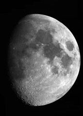 Wall Mural - high resolution telescope photograph of the moon.