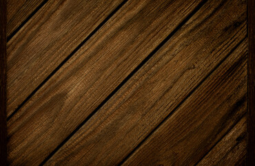 Wall Mural - Wood texture. Old brown wooden background. Natural dark board.