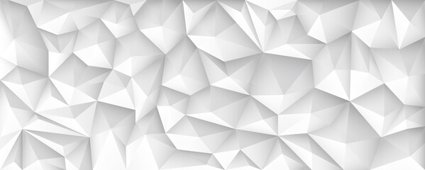 Aufkleber - Polygon Abstract Polygonal Geometric Triangle Background, vector illustration wide.