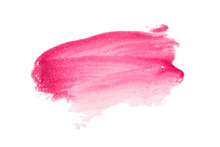 Lipstick Smear Smudge Swatch On White Background