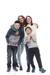 © ASDF - in full growth. happy family standing together.