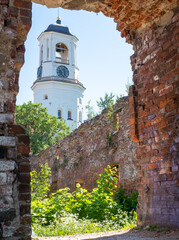 The Clock Tower is the former bell tower of the destroyed Old Cathedral in Vyborg.