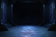 Empty dark room, Modern Futuristic Sci-Fi background