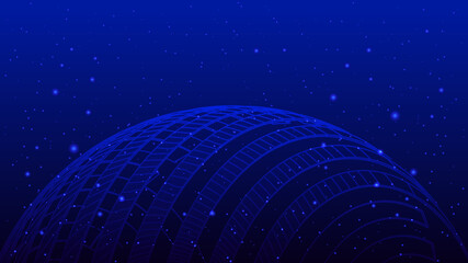 Aufkleber - Abstract digital futuristic technology background . 