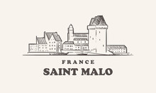 Saint Malo Skyline, France Landscape