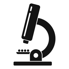 Poster - ichthyology microscope icon. simple illustration of ichthyology microscope vector icon for web desig
