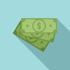 Poster - Prosecutor money cash icon. Flat illustration of prosecutor money cash vector icon for web design