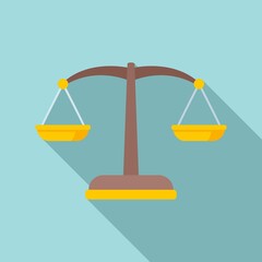 Poster - judge balance icon. flat illustration of judge balance vector icon for web design