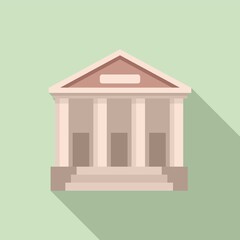 Poster - judge building icon. flat illustration of judge building vector icon for web design