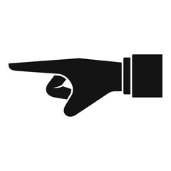 Poster - Prosecutor hand icon. Simple illustration of prosecutor hand vector icon for web design isolated on white background