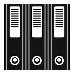 Poster - prosecutor folder icon. simple illustration of prosecutor folder vector icon for web design isolated