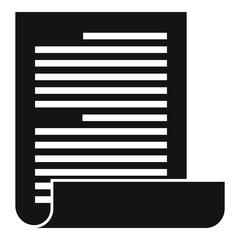 Poster - notary testament icon. simple illustration of notary testament vector icon for web design isolated o