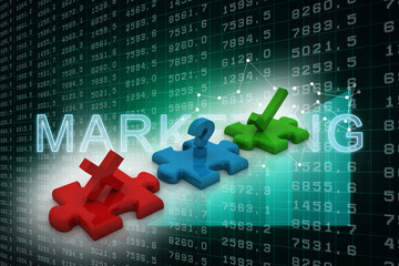 Poster - 3d rendering question mark with checklist