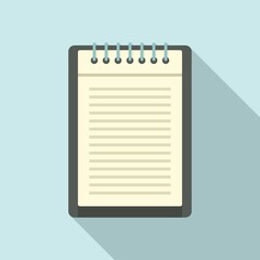 Poster - Office manager notepad icon. Flat illustration of office manager notepad vector icon for web design