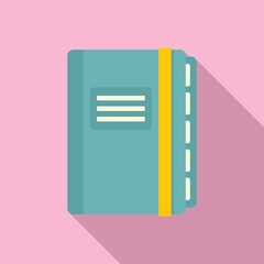 Poster - office manager closed notebook icon. flat illustration of office manager closed notebook vector icon