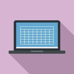 Poster - office manager laptop icon. flat illustration of office manager laptop vector icon for web design
