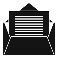 Poster - Office manager mail icon. Simple illustration of office manager mail vector icon for web design isolated on white background