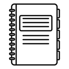 Poster - office manager folder icon. outline office manager folder vector icon for web design isolated on whi