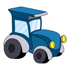 Poster - Tractor icon. Cartoon of tractor vector icon for web design isolated on white background