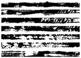 Fototapeta Młodzieżowe - Set of grunge brush strokes. Paint edges, ink borders. Black paintbrush, Hand drawn edges pattern background. Vector 