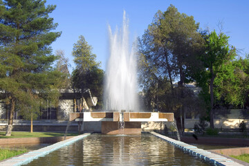 Fountain, Ashgabat, Turkmenistan, Central Asia