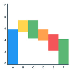 Poster - 
Download this editable flat icon of waterfall graph
