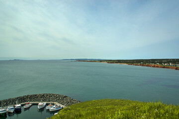 Poster - Canada, Quebec, Iles-de-la-Madeleine. Cap-aux-Meules, view of the port