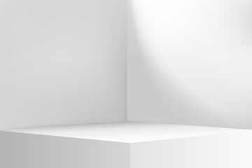 Empty Corner, Room Inner Space, Interior Mock Up