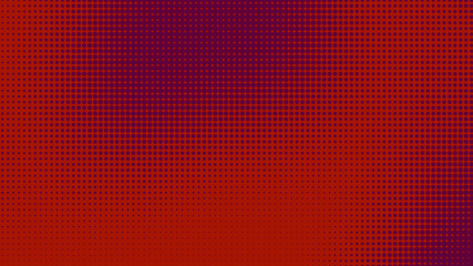 Poster - Dots halftone red purple color pattern gradient texture with technology digital background. Dots pop art comics style.