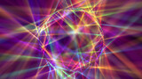 Fototapeta  - Digitally Generated Disco Laser neon Background