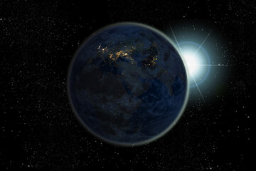 Wall Mural - Night on Planet Earth