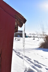 Sticker - Icicle on a Deck Rail