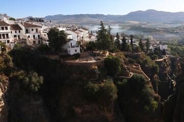 Wall Mural - Houses on Cliff in Ronda, Spain