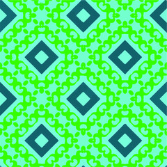  Seamless pattern with multicolored shapes.