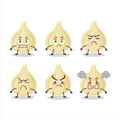 Sticker - New garlic cartoon character with various angry expressions