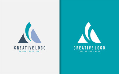 Poster - Abstract Initial Letter A Logo Design. Creative Logo Usable For Brand and Business Company. Vector Logo Illustration.