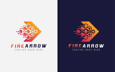 Poster - Creative Logo Design Based Arrow Shape. Usable For Brand and Company, Vector Logo illustration.