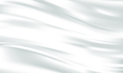 Poster - abstract white satin silk drapery fabric folded with notched creases. drapery textile background. si