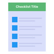 © SmashingStocks - A flat checklist layout design