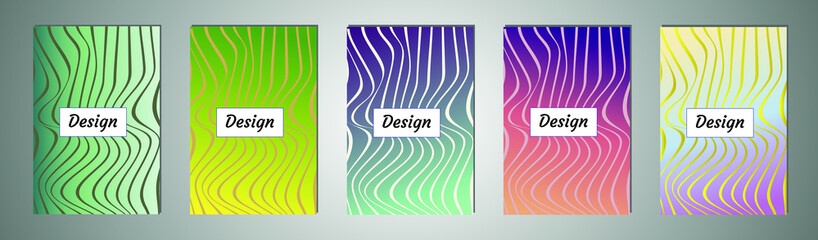 Poster - Abstract vector pattern gradient background templates. Modern geometric design with minimal geometric shapes