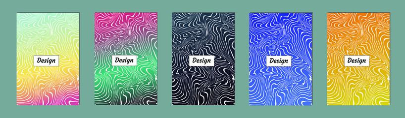 Poster - Abstract vector pattern gradient background templates. Modern geometric design with minimal geometric shapes