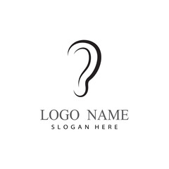 Hearing Logo Template vector icon design