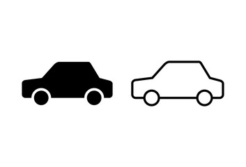 Wall Mural - car icon set. car vector icon. small sedan