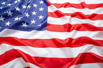 United States of America flag. Image of the american flag flying in the wind.