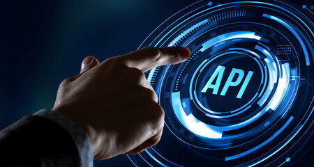 Internet, business, Technology and network concept. Application Programming Interface. Software development tool