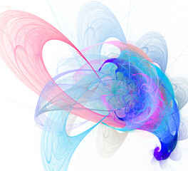 Leinwandbilder - An abstract computer generated modern fractal design. Abstract fractal color texture. Digital art. Abstract Form & Colors.